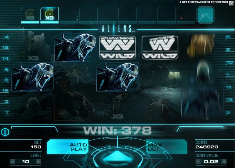 aliens video slot